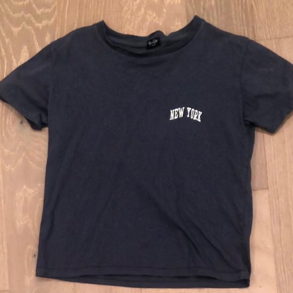 Brandy Melville John Galt Navy New York Top